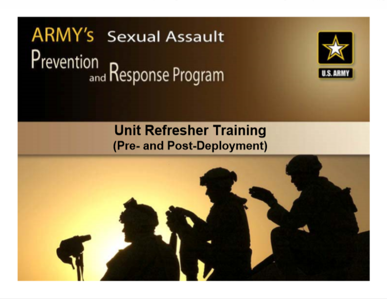 Army Sexual Harassment Prevention PowerPoint Ranger Pre Made