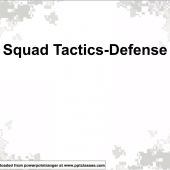 Squad Tactics (Defense)