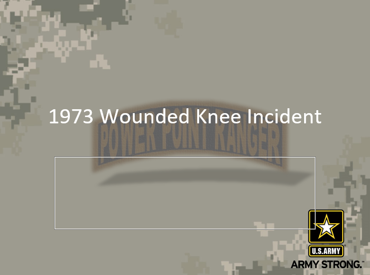 1973 Wounded Knee Incident