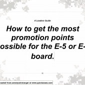 How to Get the Maximum Promotion Points