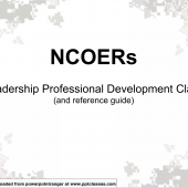 NCOER Leader Professional Development