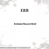 Enlisted Records Brief (ERB) class