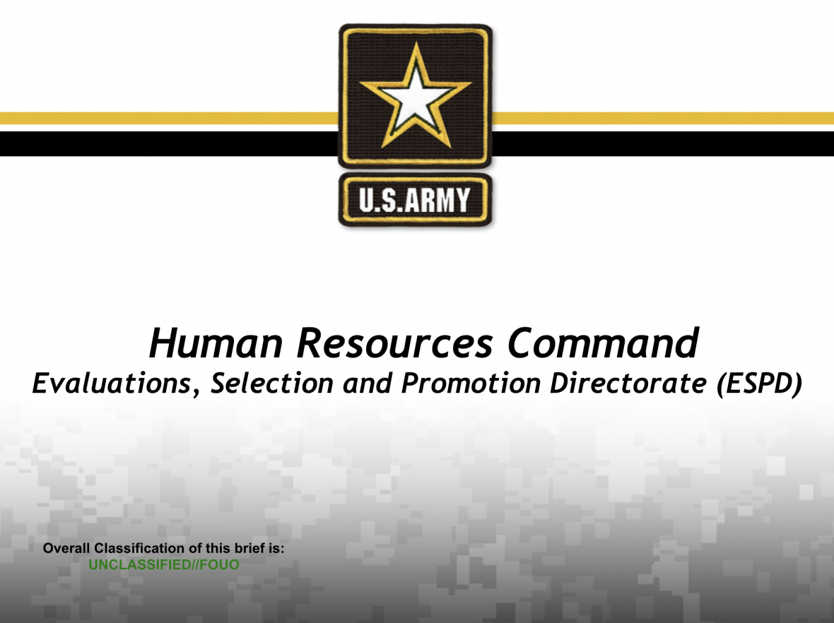 Enlisted Promotion System Powerpoint Ranger Pre Made Military Ppt