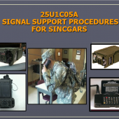 Signal Support Procedures for SINCGARS, 25U1C05A