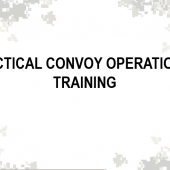 Tactical Convoy Operations Training