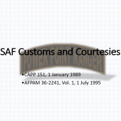 Customs and Courtesies, USAF