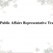 Unit Public Affairs Rep training