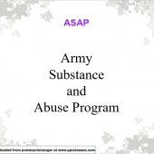 Army Substance and Alcohol Prevention (ASAP)