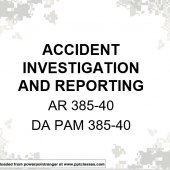 Accident investigating and reporting