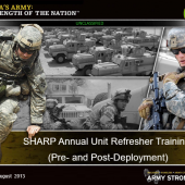 Army SHARP-Official annual refresher training