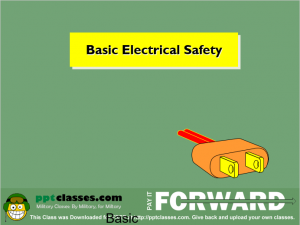 Basic Electrical Safety - PowerPoint Ranger, Pre-made Military PPT Classes