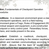 Checkpoint Operations (071F2442)