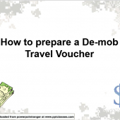 De-Mob Travel Voucher