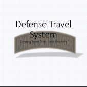 Defense Travel System (DTS) Training