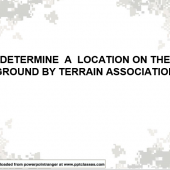 071-COM-1005 (Determining a Location on the Ground by Terrain Association)