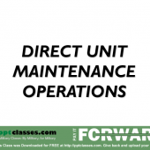 Direct Unit Maintenance