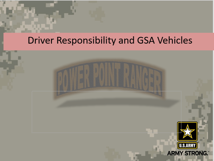 Driver Responsibility and GSA Vehicles