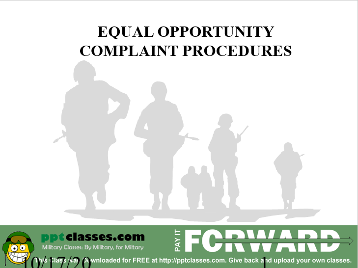 EO Complaint Procedures