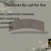 Elements for Call for Fire