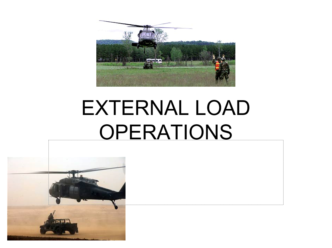 External Sling Load Operations