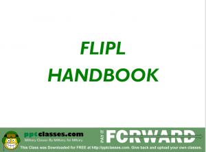 FLIPL Handbook - PowerPoint Ranger, Pre-made Military PPT Classes