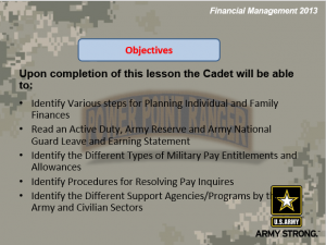 Financial Management - Powerpoint Ranger, Pre-made Military Ppt Classes