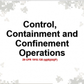 HazMat Control Containment Confinement Operations