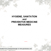 Hygiene, Sanitation, & Prevention Medicine