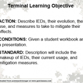 IED risk mitigation