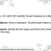 071-COM-1001 (Identify Terrain Features on a Map)