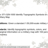 Identify Topographic Symbols on a Military Map