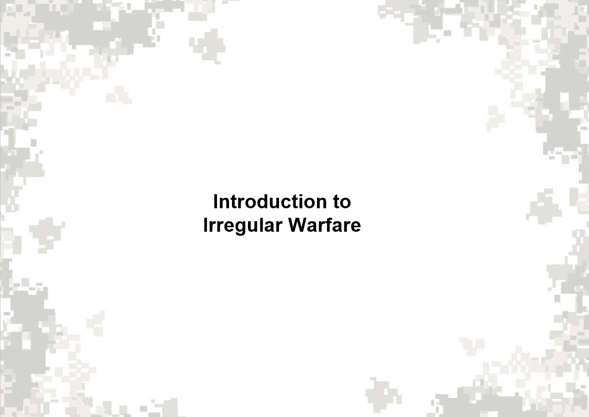 Introduction to Irregular Warfare