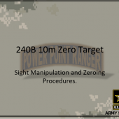 M240B 10m Zero Targets