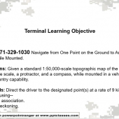 071-COM-1030 (Navigate from One Point on the Ground to Another Point While Mounted)