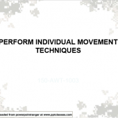 Perform Individual Movement Techniques (IMT)