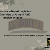 Performance Based Logistics (PBL) Overview