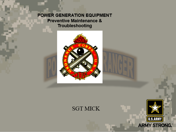 Power Generation Equipment Version II