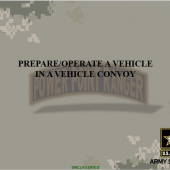 Prepare and Operate a Vehicle in a Convoy