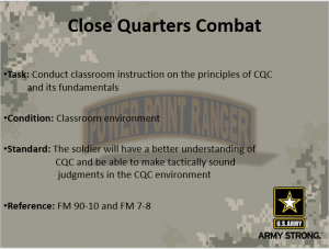 Principles and Fundamentals of Close Quarters Combat - PowerPoint ...