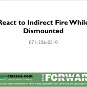 React to Indirect Fire when Dismounted