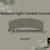 Reduced Light Combat Instructions