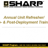 SHARP Annual Unit Refresher