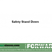 Safety Stand Down