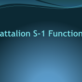 Battalion S-1 Functions