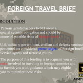 Foreign Travel Brief