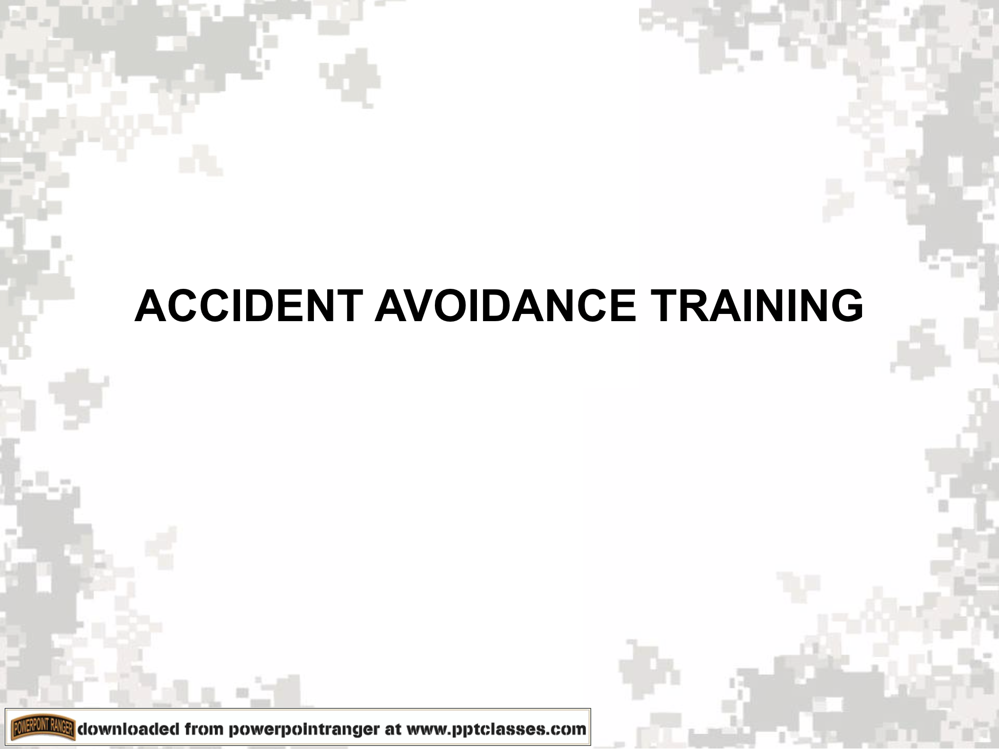 Army Accident Avoidance Course