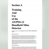 PSS-12 Mine Detector, Training and Use