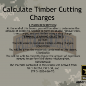 Calculate Cutting Timbers Charges