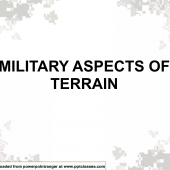 Military aspects of terrain