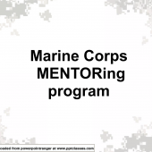 Marine Corps Mentoring Program